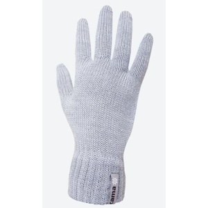 Gestrickte Merino Handschuhe Kama R102 109 light grey