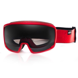 Spokey GRAU Ski Brille schwarz und rot