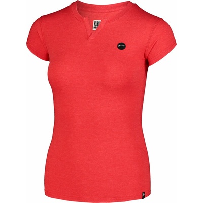 Damen-T-Shirt aus Baumwolle NORDBLANC Ausschnitt rot NBSLT7402_TCV, Nordblanc