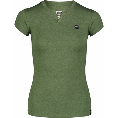 Damen-T-Shirt aus Baumwolle NORDBLANC Ausschnitt grau NBSLT7402_ZSA, Nordblanc